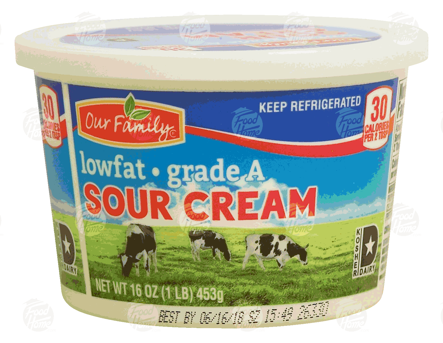 Our Family  sour cream, lowfat Full-Size Picture